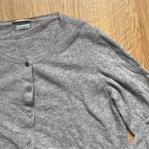 Gray Cotton United Colors of Benetton Button Cardigan